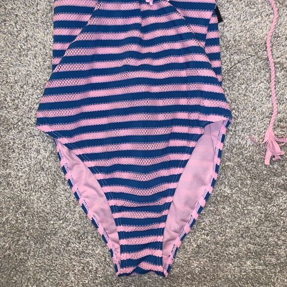 BRAND NWT No Boundaries Pink & Blue Swimsuit sz S - Picture 5 of 14